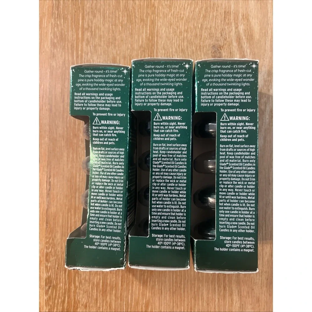 (12) GLADE Scented Oil Candle‎ refills SPARKLING SPRUCE Holiday